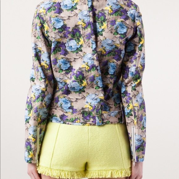 NWOT MSGM Floral Biker Jacker 💥 - Picture 4 of 8